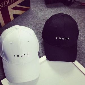 Embroidered Baseball Cap Black| White